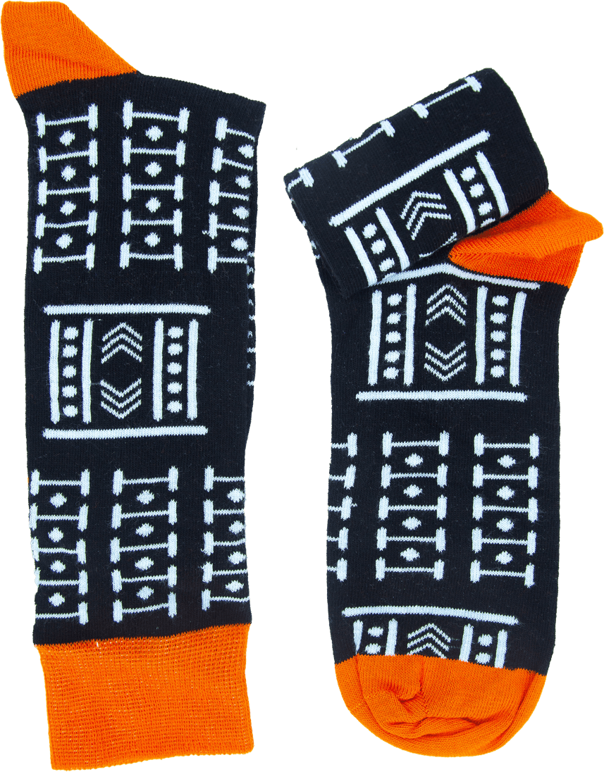 Aboki Mudcloth African Socks size 4.5-7.5