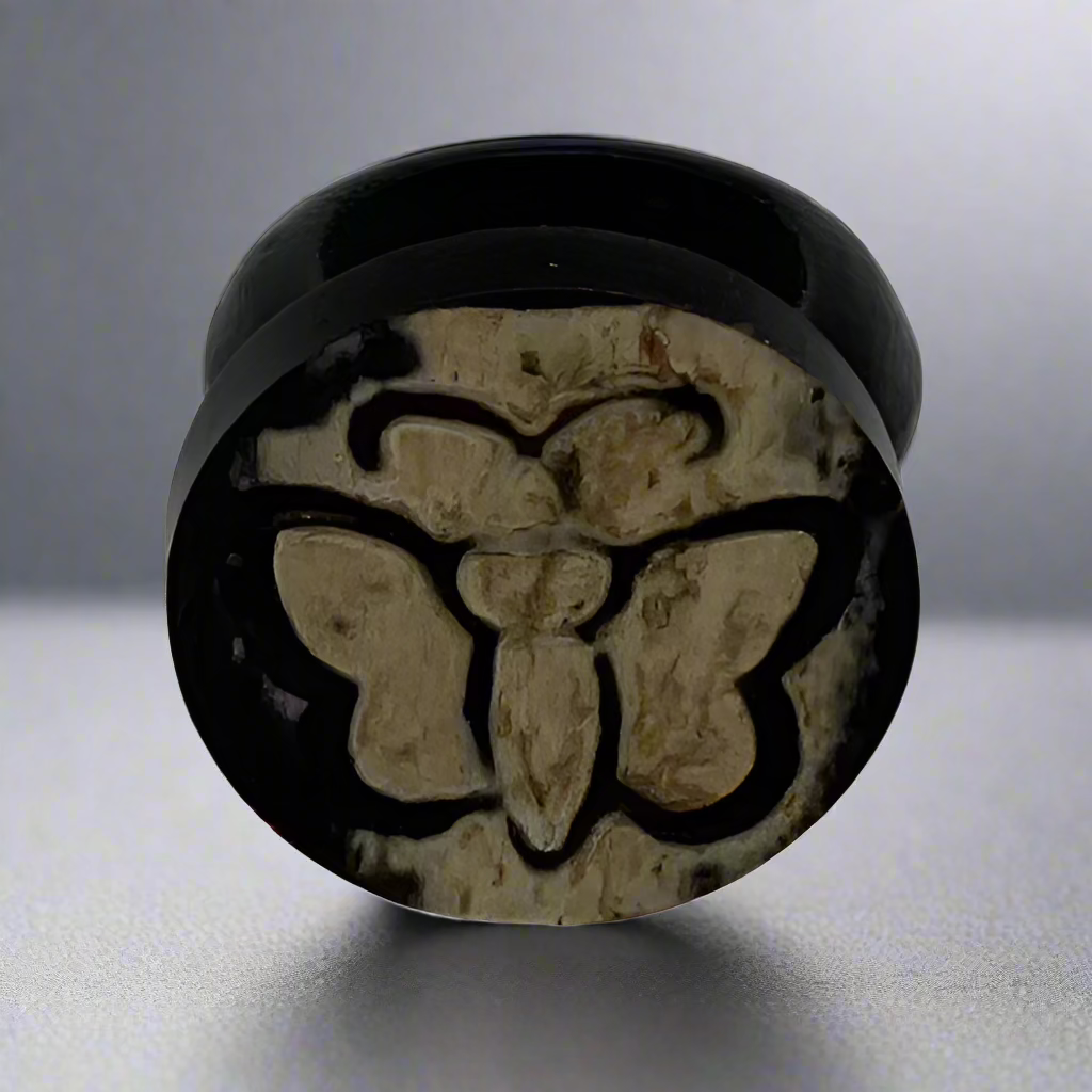 Wooden butterfly ring