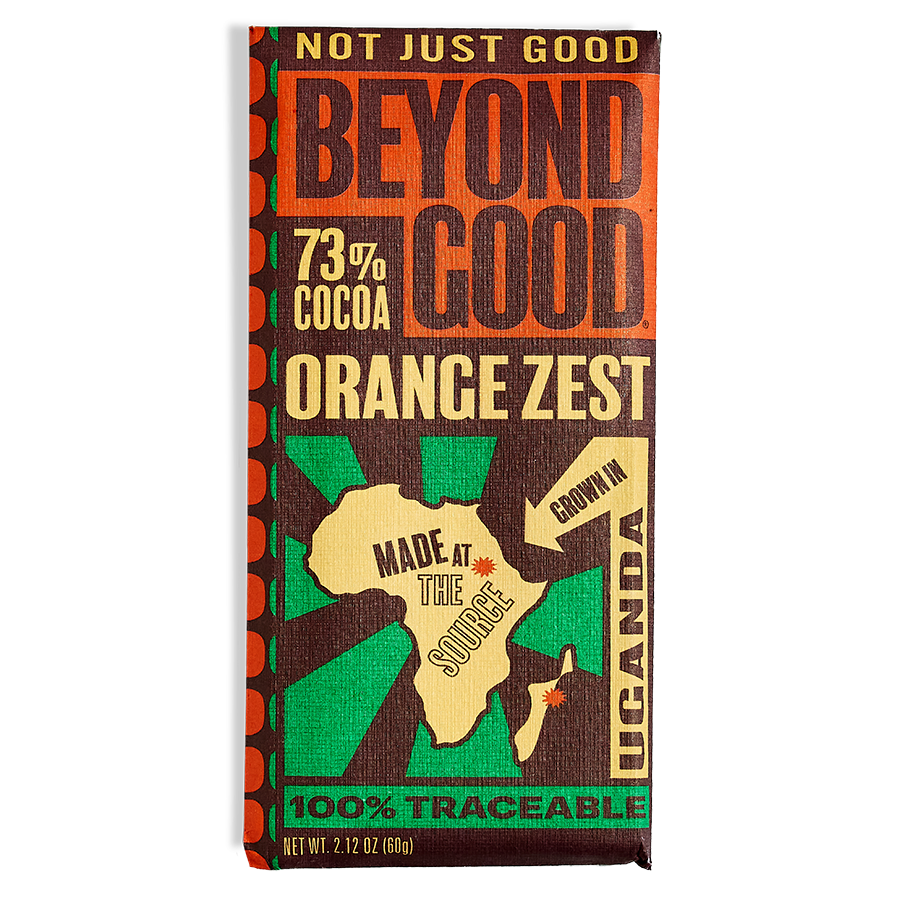 Orange Zest Dark Chocolate 73% | Craft Chocolate | Gift