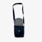 Handcrafted Rubber Crossbody Flap Bag w Removable Strap