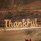 Thankful Rustic Word Art