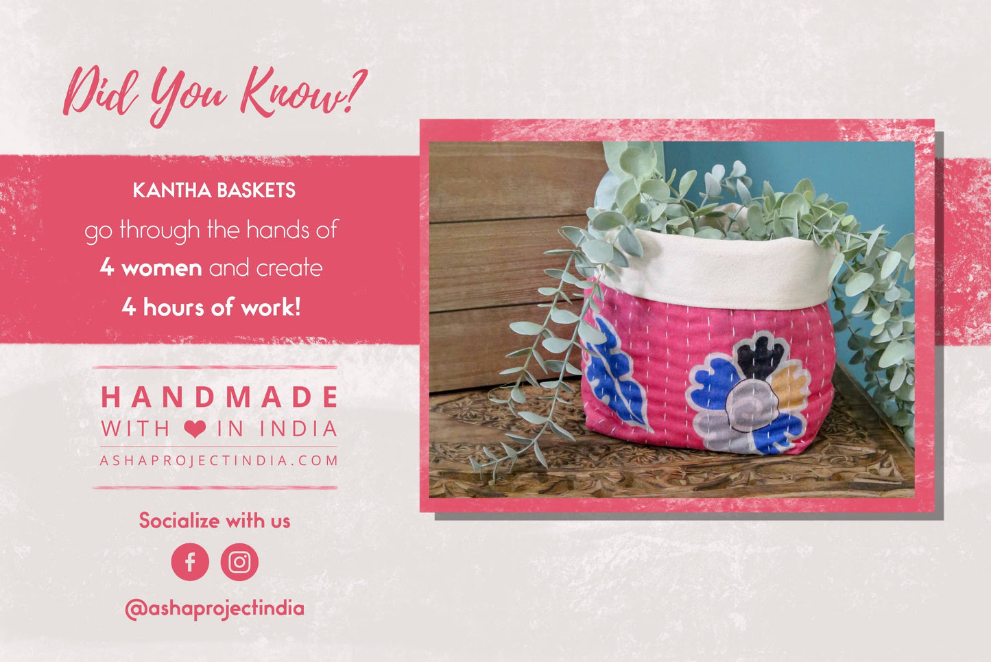 Kantha Basket