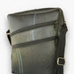 Recycled Rubber Crossbody Bag w Diagonal Front Pockets