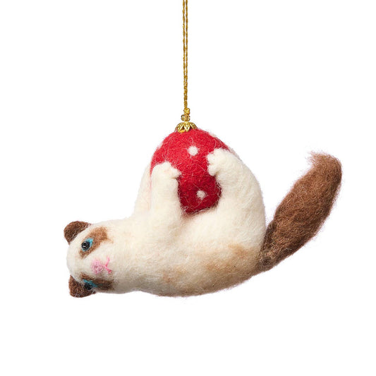 Playful Kitty Christmas Ornament