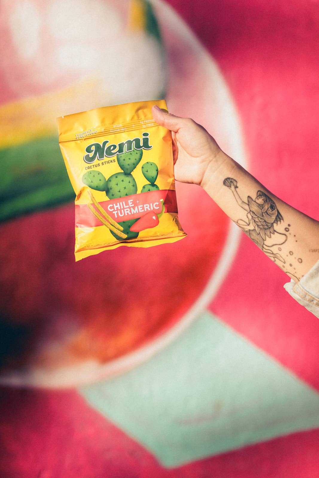 Chile Turmeric - Crunchy Nopales Cactus Nemi Snacks