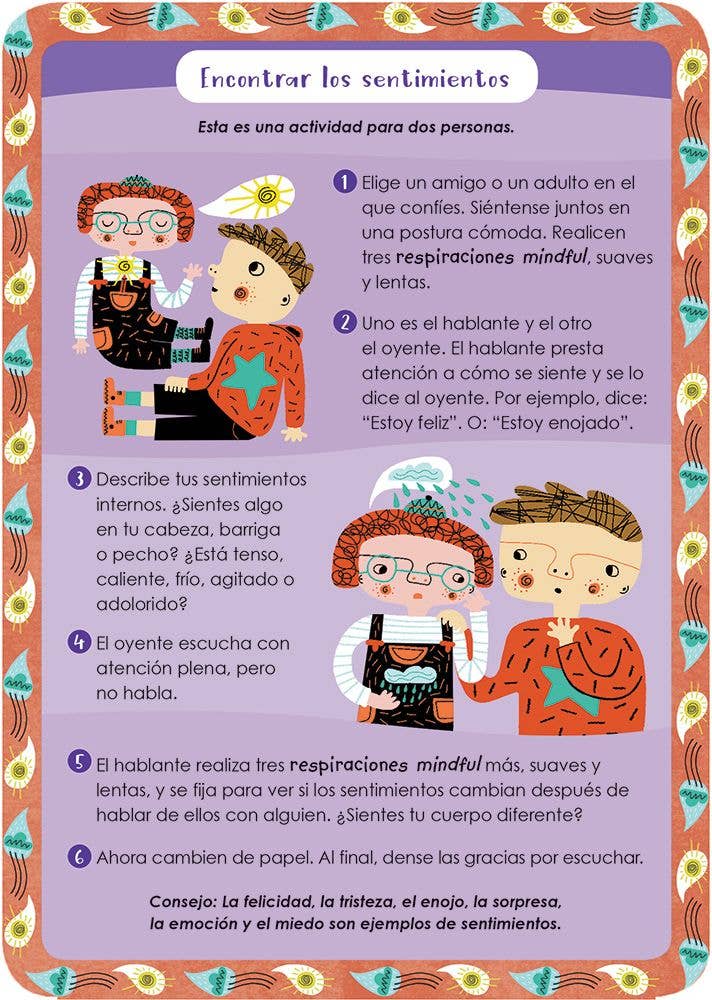 Chicos Mindful: Baraja de cartas española