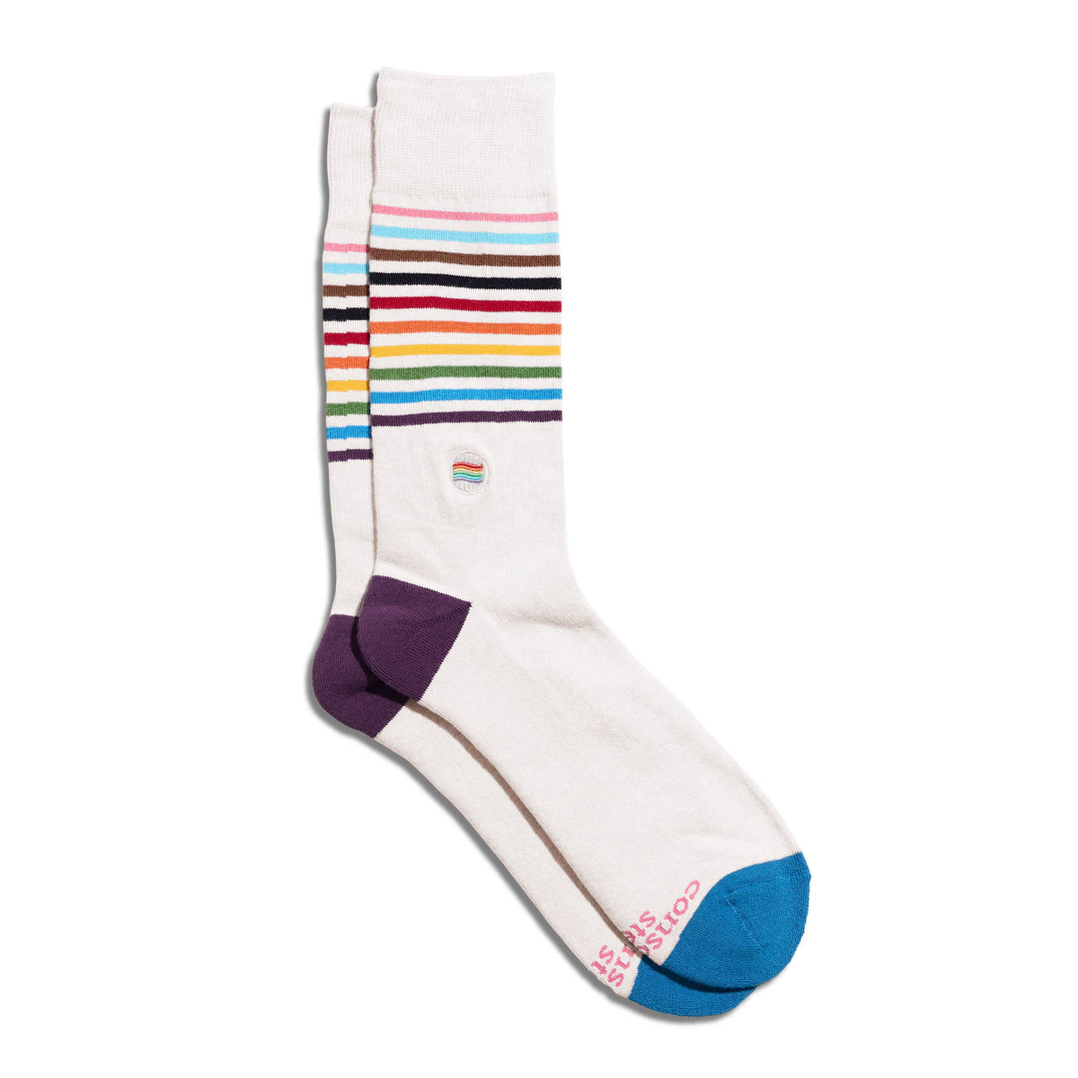 Socks that Save LGBTQ Lives | Pride Flag - Pride Gifts: Medium