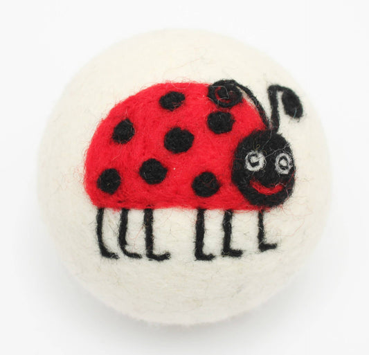 Ladybugs: Eco Wool Dryer Balls Fair Trade: Ladybug (Legs)