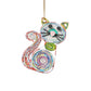 Quilled Cat Christmas Ornament