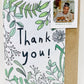 Growing Paper greeting card - Green Thanks: Green Thanks / Paper Band