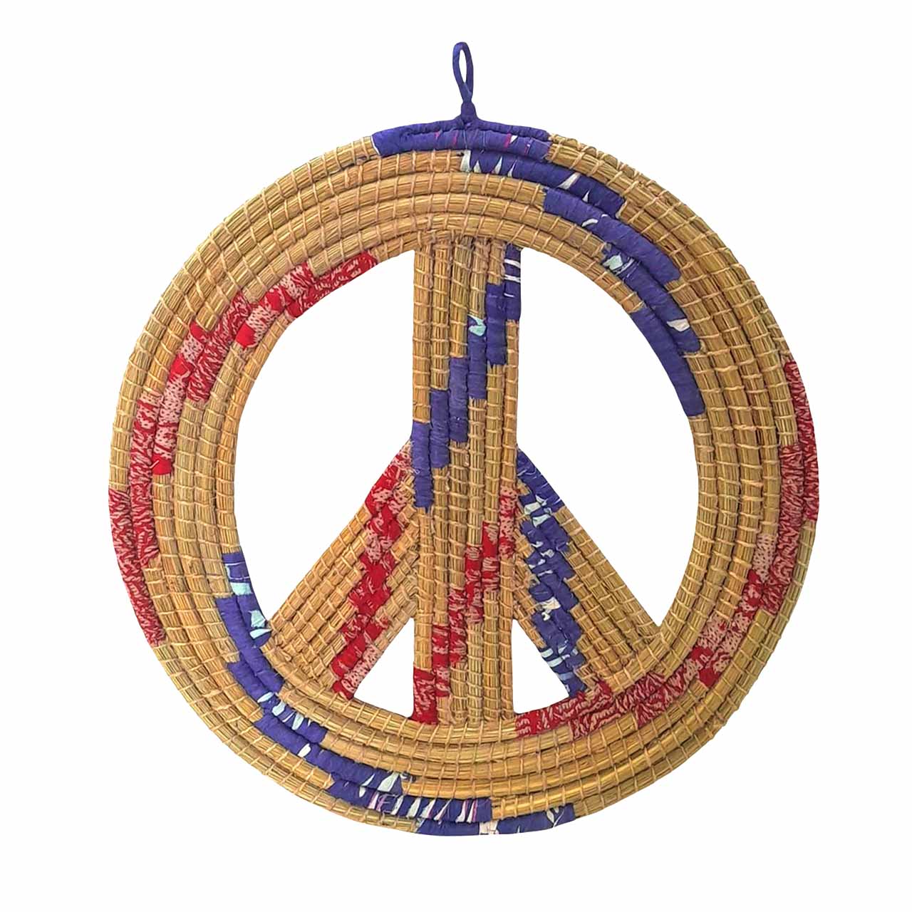 Upcycled Sari Peace Wreath