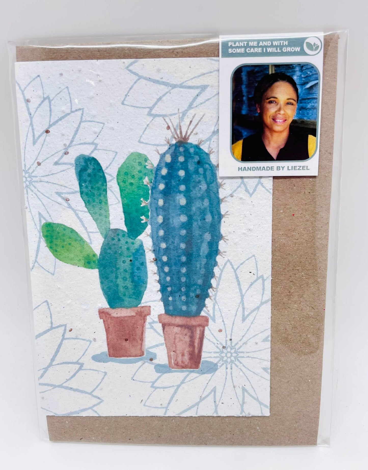 Growing Paper greeting card - Cactus: Paper Band
