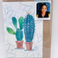 Growing Paper greeting card - Cactus: Paper Band