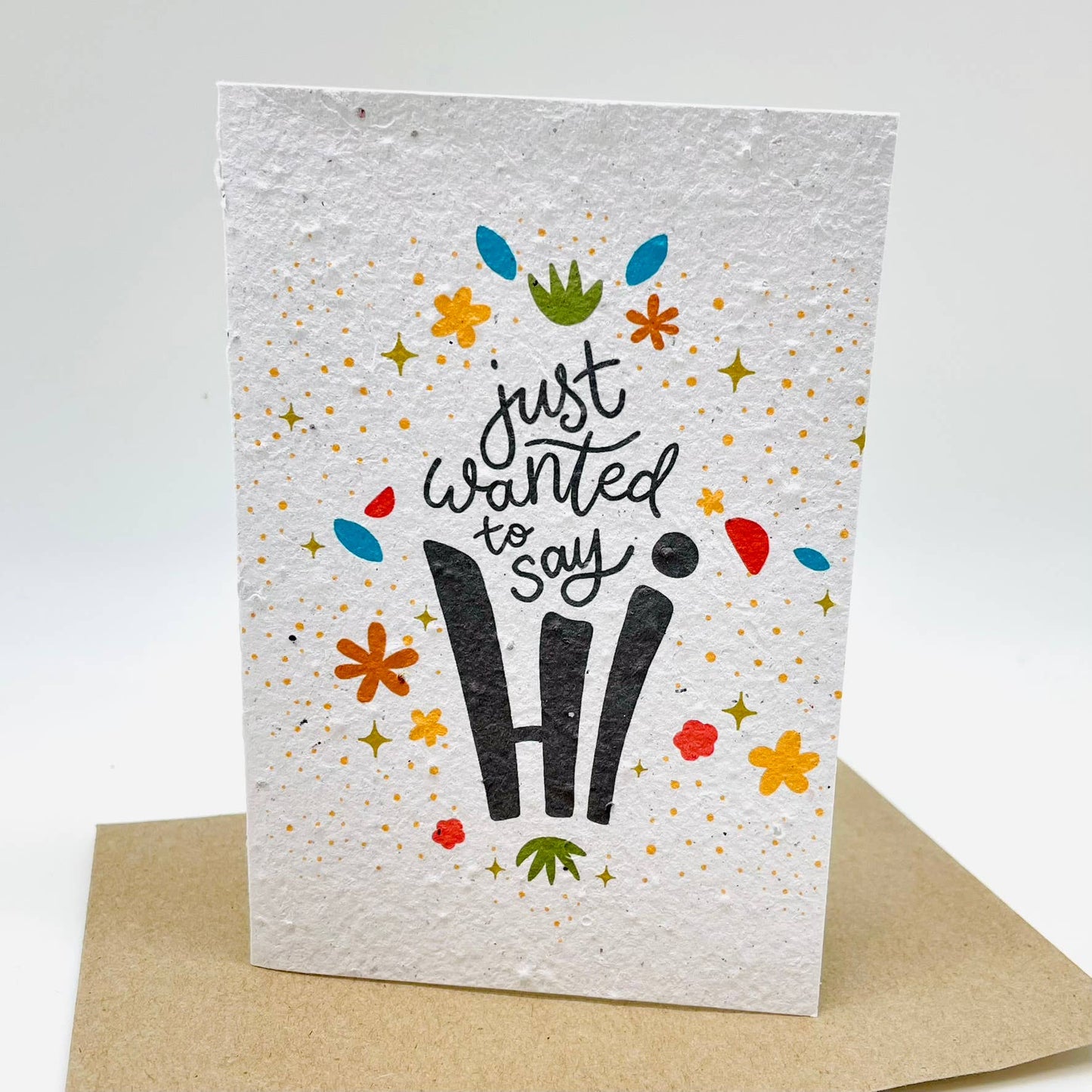 Growing Paper greeting card - Say Hi: Paper Band