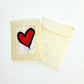 Batik Red Heart Mini Card