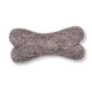 Eco Wool Dog Bones/Toys: Brown, Gray, White (Fair Trade): Light Grey / Small