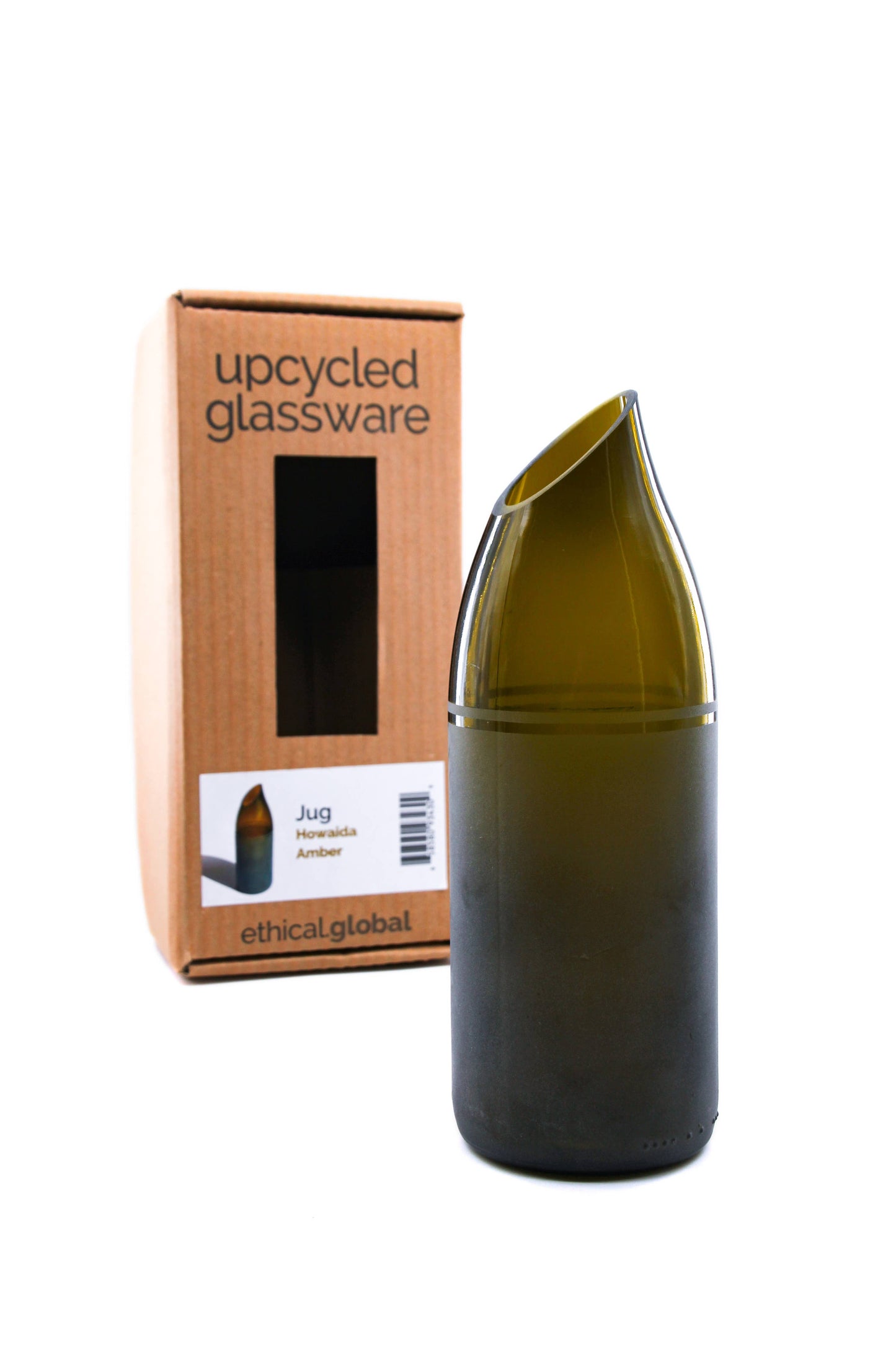 Howaida Jug/Vase Eco - Upcycled Hand-Crafted: Amber