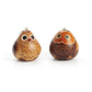 Owl Gourd Christmas Ornaments - Set of 2