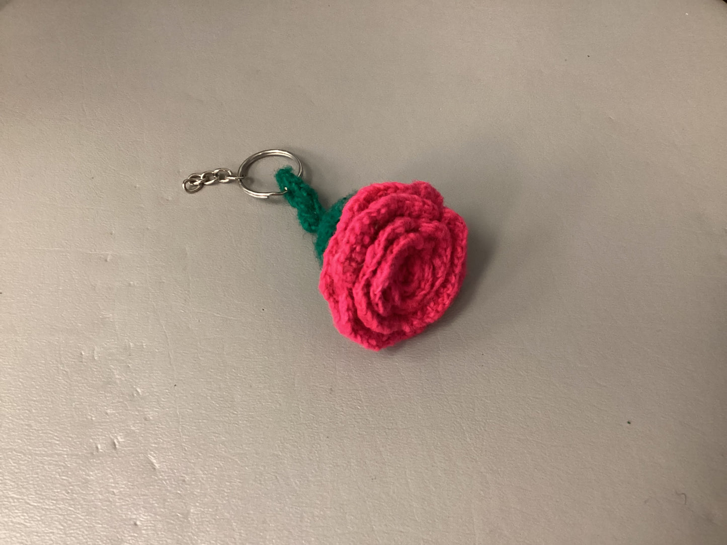 Crochet Flower Keychain
