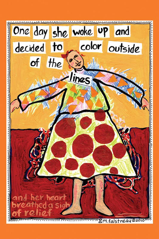 Postcard - Color Outside the Lines