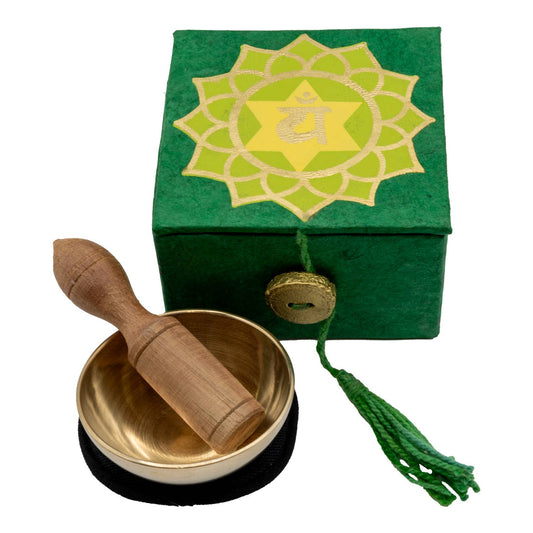 2" Heart Chakra Mini Meditation Bowl Box