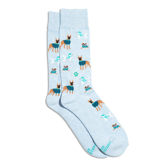 Socks that Save Dogs (Blue Dogs): Medium