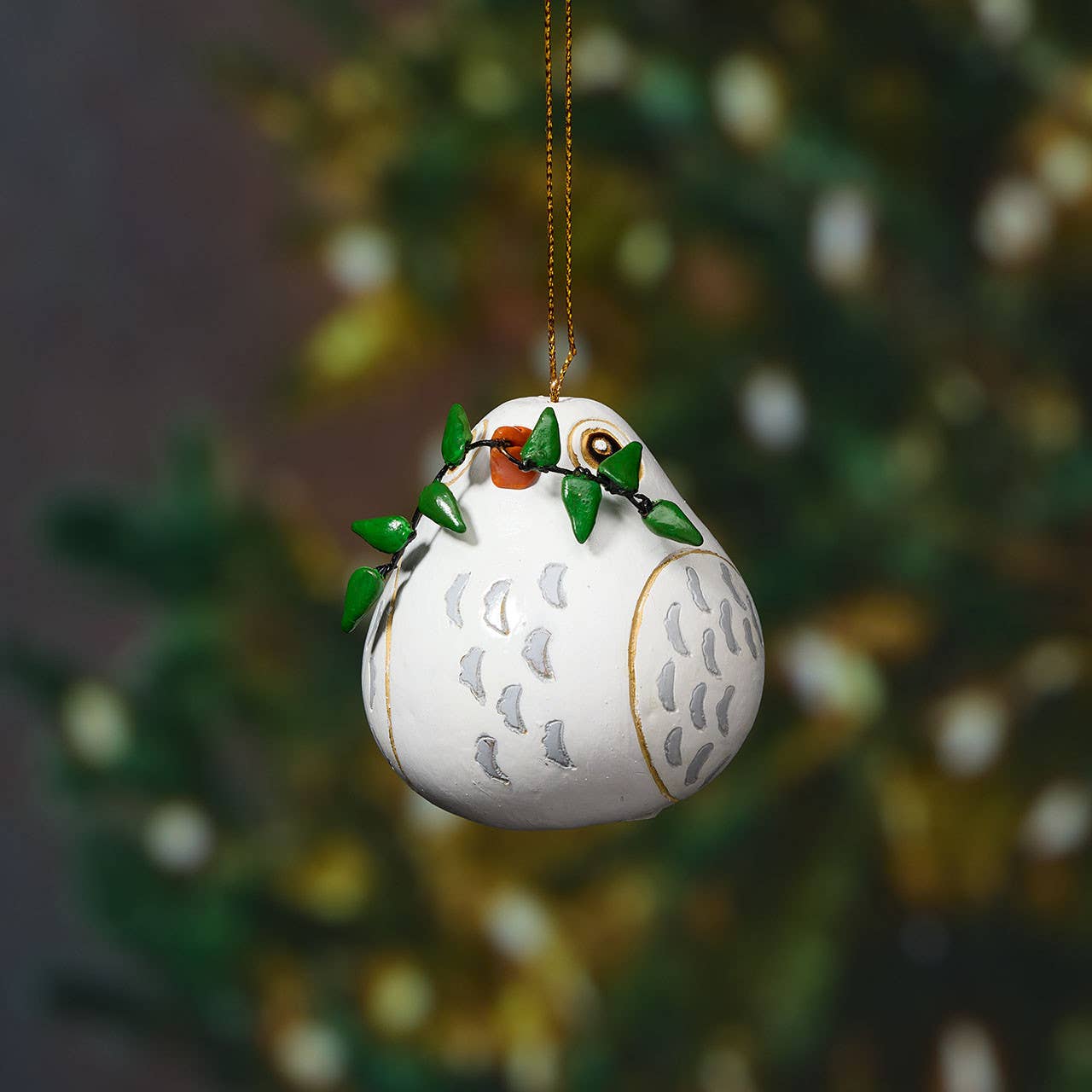 Peace Dove Gourd Christmas Ornament