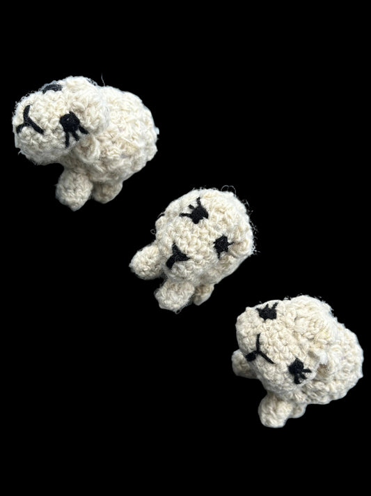 Handmade Fair Trade Wool Sheep - Eco-Friendly, Crocheted