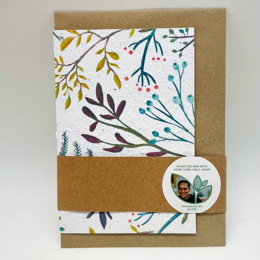 Growing Paper greeting card - More Plants: Paper Band