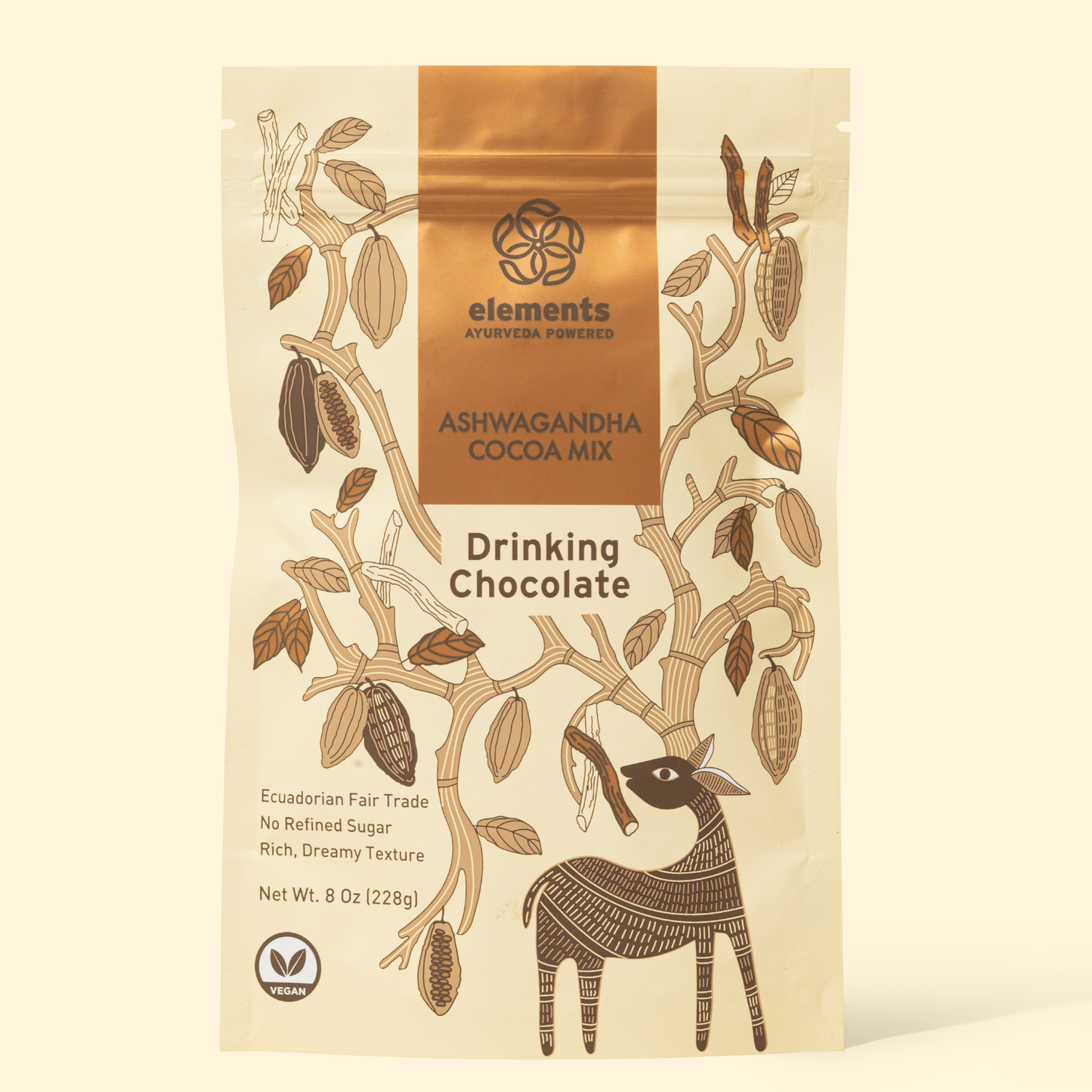 Ashwagandha Vegan Drinking Chocolate (8oz)