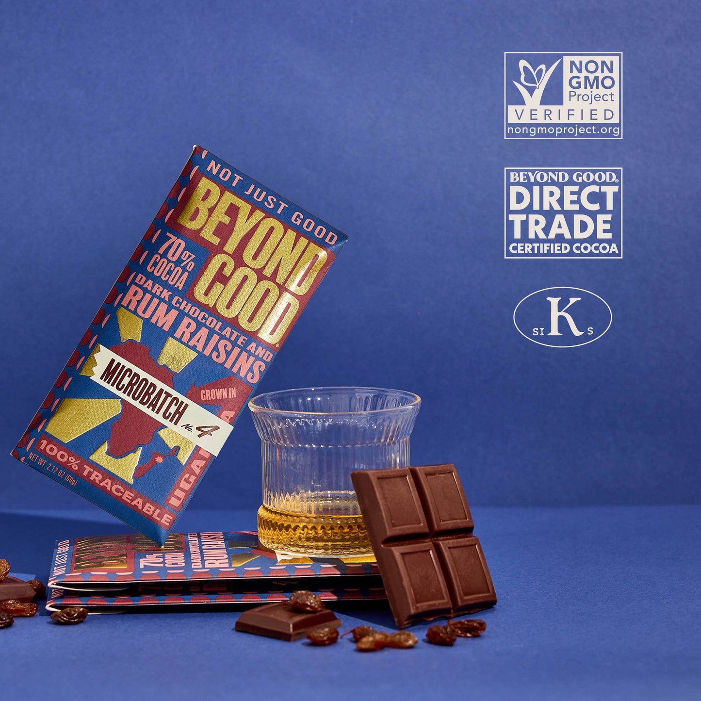 [Microbatch] 70% Cocoa Dark Chocolate and Rum Raisins