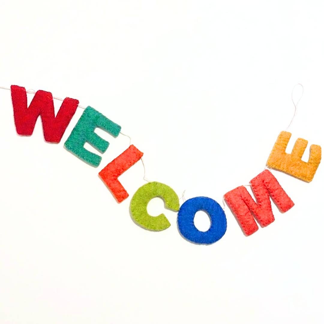 Felt WELCOME Garland