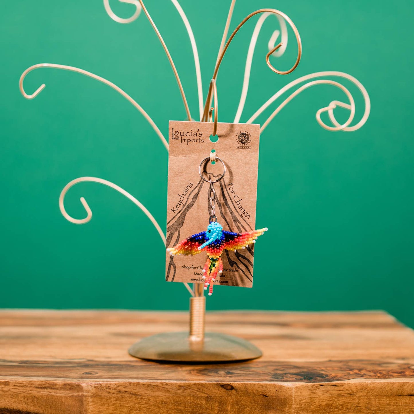 Llaveros con cuentas de colibrí: Sí