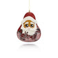 Jolly Santa Gourd Christmas Ornament