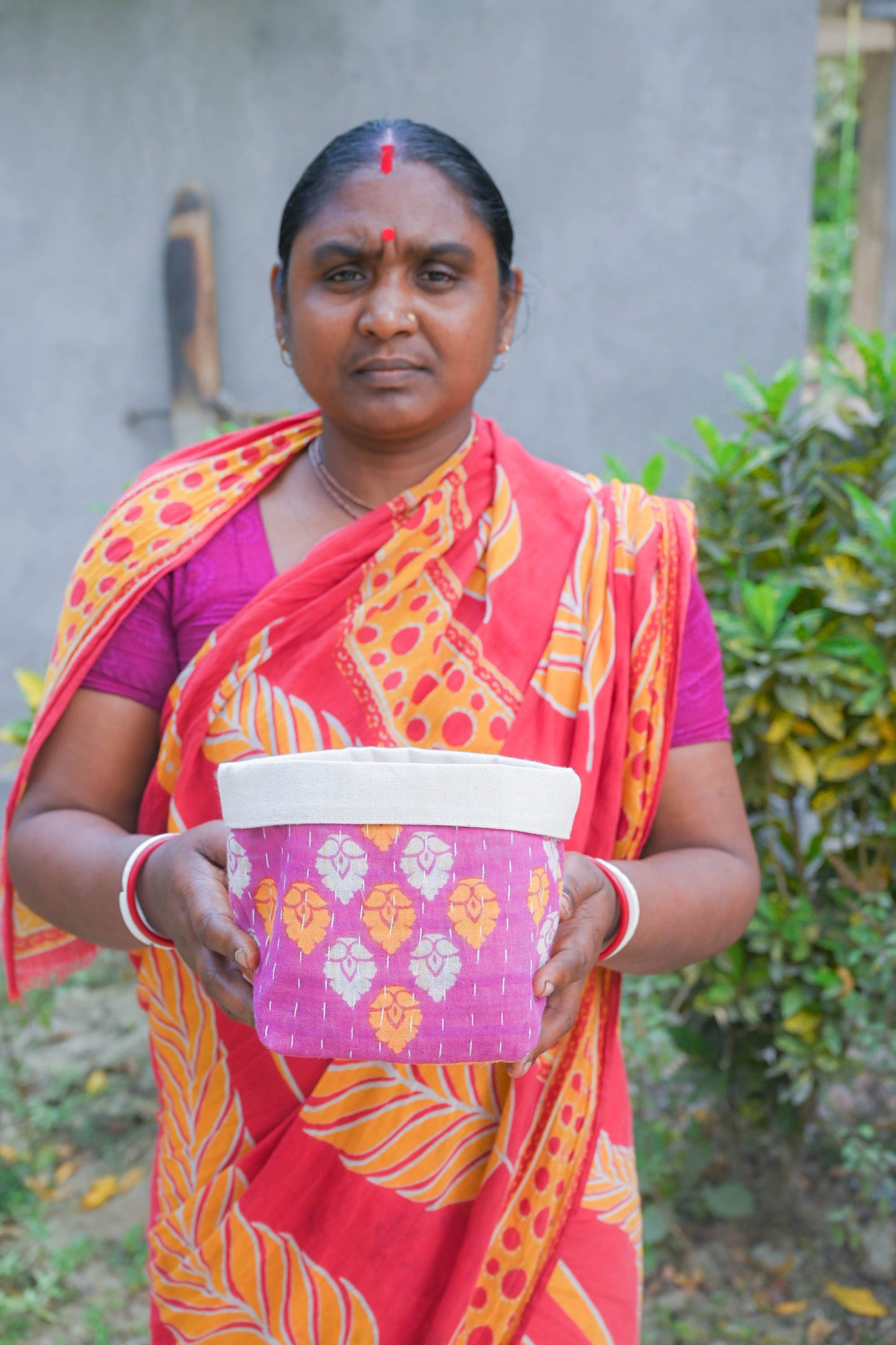 Kantha Basket