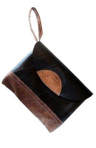 Recycled Rubber Small Clutch Bag