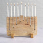 Modern Mango Wood Menorah *