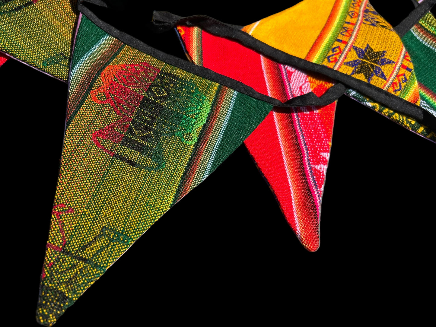 Bolivian Aguayo & Upcycled Fabric Bunting