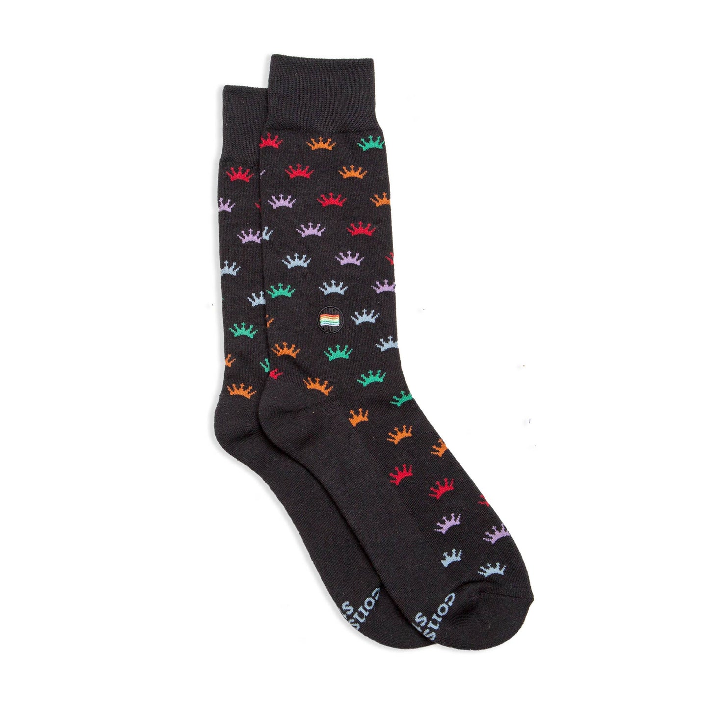 Socks that Save LGBTQ Lives (Colorful Crowns): Small