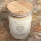 100% Natural Soy Wax Candle scented with organic essential oils