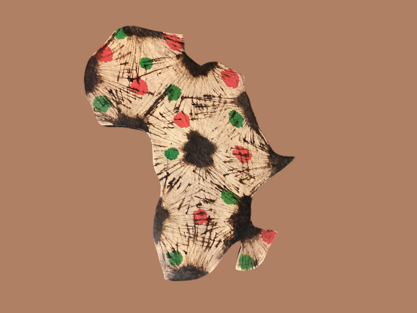 Wooden Africa map