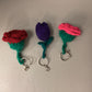 Crochet Flower Keychain