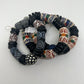 Stretchy Recycled Glass Bold Bead Bracelet