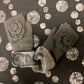 Fingerless gloves with flower accent