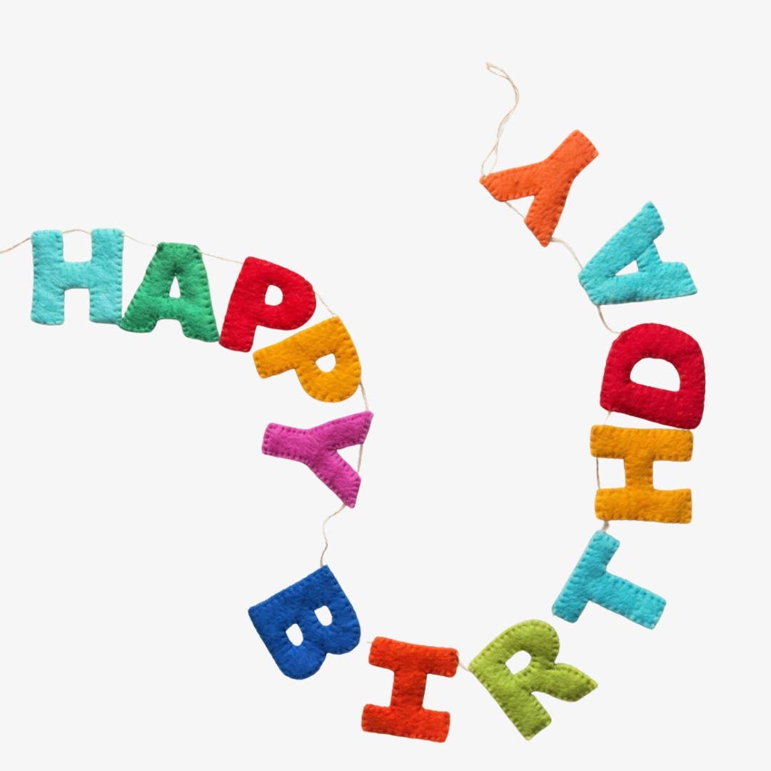 Felt HAPPY BIRTHDAY Garland
