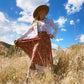 Sari Wrap Skirt: Cool Tones / Maxi / 02-12