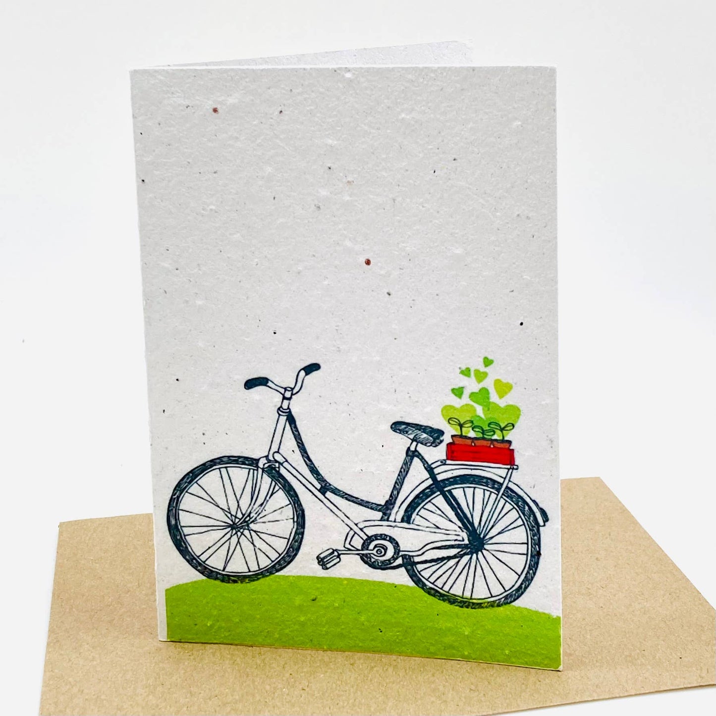 Growing Paper greeting card - Bicycle: Paper Band