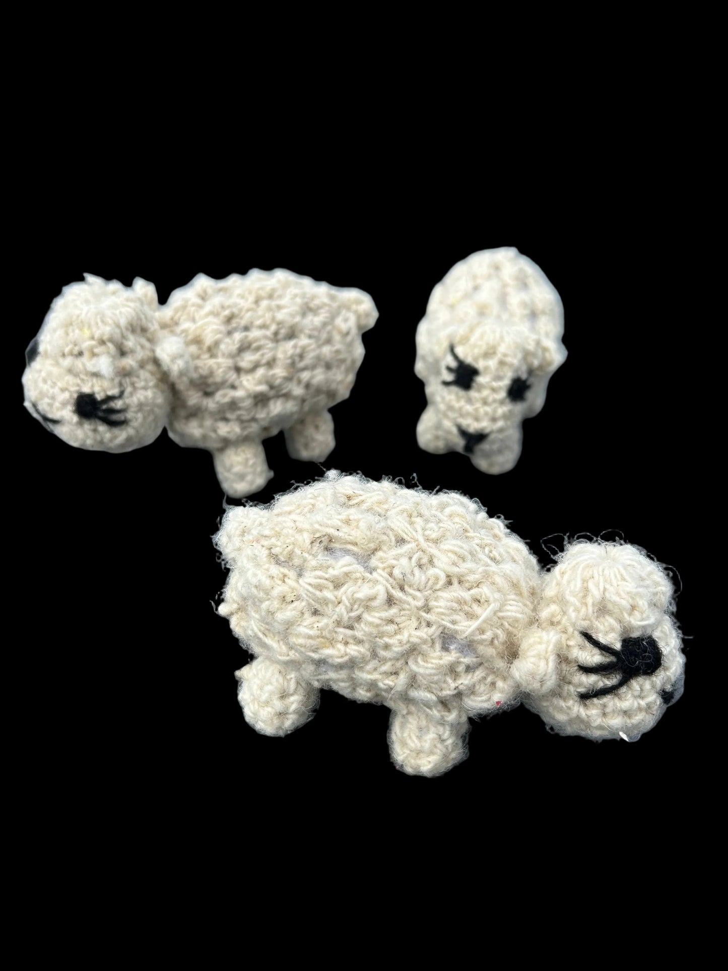 Handmade Fair Trade Wool Sheep - Eco-Friendly, Crocheted