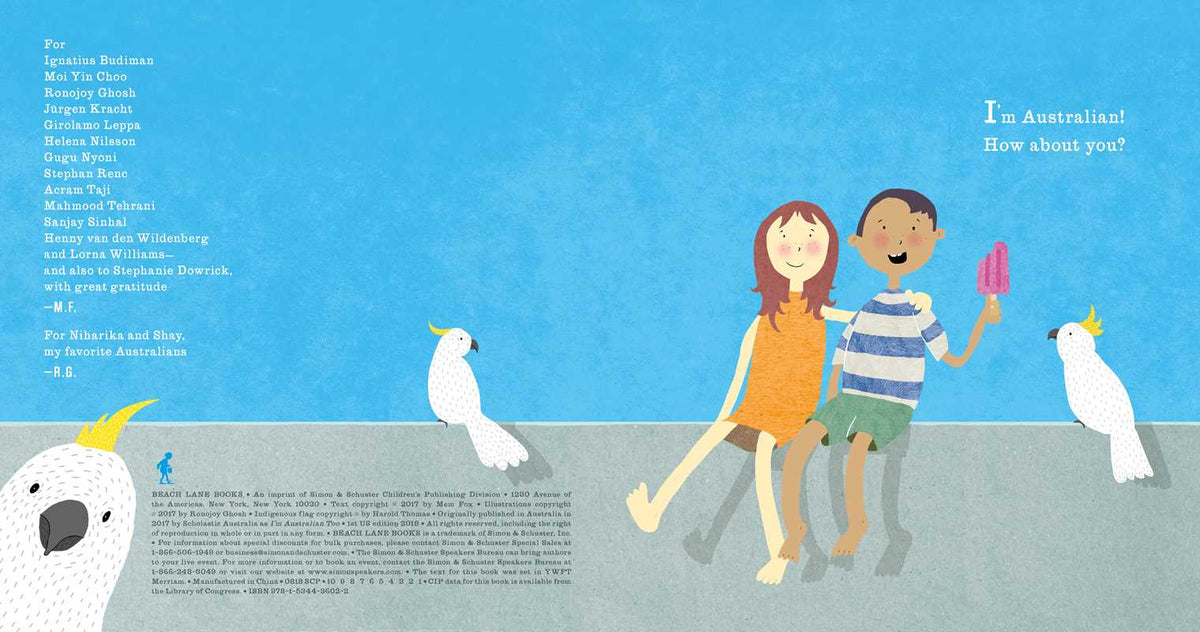 I'm an Immigrant Too! by Mem Fox: Hardcover; 40 pages / English