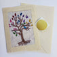 Tree of Life Batik Note Card